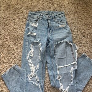 American Eagle Outfitters High Rise Blue Jeans